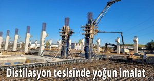  Distilasyon tesisinde yoğun imalat