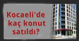 Kocaeli'de kaç konut satıldı?