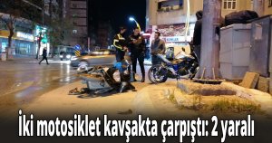 Gebze'de iki motosiklet çarpıştı