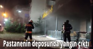 Pastanenin deposunda yangın çıktı
