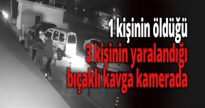 Kocaeli'de 1 kişinin öldüğü 3 kişinin yaralandığı bıçaklı kavga kamerada