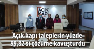 Açık kapı taleplerin yüzde 99,82 si çözüme kavuşturdu