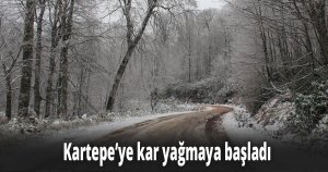  İstanbul’un yanı başındaki kayak merkezinde kar yağmaya başladı