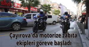 Çayırova'da motorize zabıta ekipleri göreve başladı