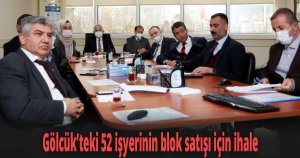 Gölcük’teki 52 işyerinin blok satışı için ihale