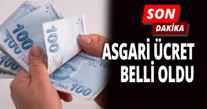Asgari ücret belli oldu