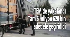 TEM'de yakalandı