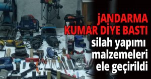 Ormanlık alandaki barakada kumar oynarken yakalandılar