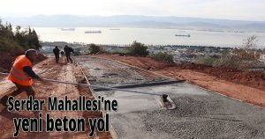  Serdar Mahallesi’ne yeni beton yol 