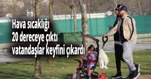 Kış günü 20 derece hava, şaşkına çevirdi