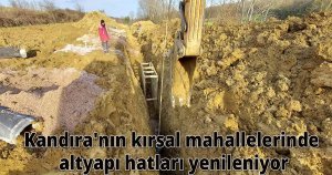 Kandıra'nın kırsal mahallelerinde altyapı hatları yenileniyor