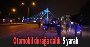  D-100’de otomobil durağa daldı