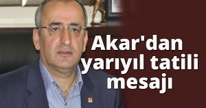 Akar'dan yarıyıl tatili mesajı