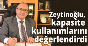 Zeytinoğlu, kapasite kullanımlarını değerlendirdi
