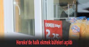 Hereke'de halk ekmek büfeleri açıldı