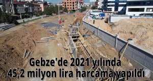 Gebze'de 2021 yılında 45,2 milyon lira harcama yapıldı