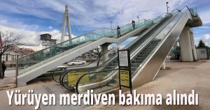  Yürüyen merdiven bakıma alındı