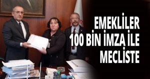 EMEKLİLER 100 BİN İMZA İLE MECLİSTE