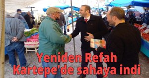Yeniden Refah Kartepe'de  sahaya indi