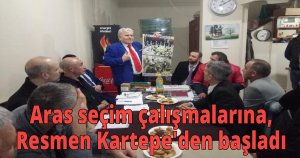 Aras seçim çalışmlarına, resmen Kartepe'den başladı