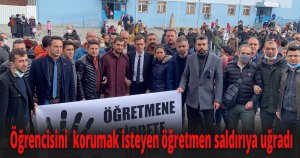 Öfkeli veli, öğrencilerin gözü önünde öğretmeni darp etti