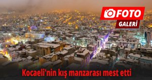  Kocaeli'nin kış manzarası mest etti