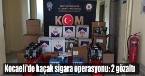 Kocaeli'de kaçak sigara operasyonu 