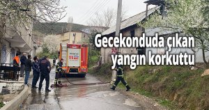 Gecekonduda çıkan yangın korkuttu