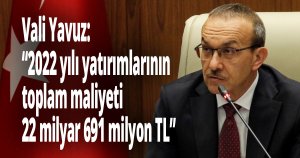 Kocaeli'ye  22 milyar 691 milyon TL yatırım