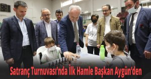 Satranç Turnuvası’nda İlk Hamle Başkan Aygün’den