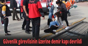 İş yerini açmak isteyen güvenlik görevlisi dehşeti yaşadı