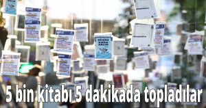 5 bin kitabı 5 dakikada topladılar