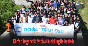 Körfez'de gençlik festivali trekking ile başladı