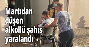 Sahilde martıdan düşen alkollü şahıs yaralandı