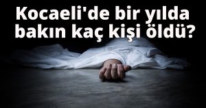 Kocaeli'de bir yılda bakın kaç kişi öldü?