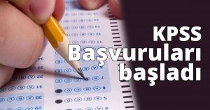 KPSS başvuruları başladı