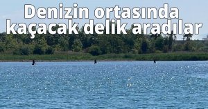 Denizin ortasında kaçacak delik aradılar