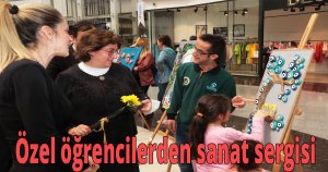  Özel öğrencilerden sanat sergisi
