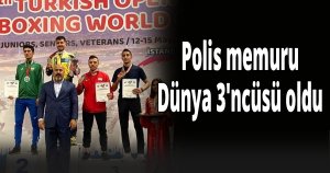 Polis memuru Dünya 3'ncüsü oldu