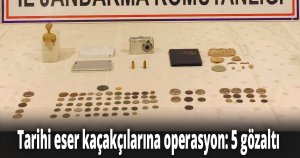 Tarihi eser kaçakçılarına operasyon