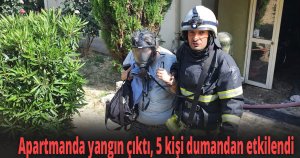 Apartmanda yangın çıktı