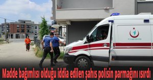 Madde bağımlısı olduğu iddia edilen şahıs polisin parmağını ısırdı