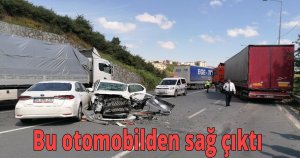 Bu otomobilden sağ çıktı