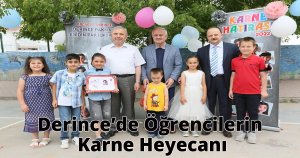 Derince’de Öğrencilerin Karne Heyecanı
