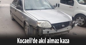Kocaeli’de akıl almaz kaza