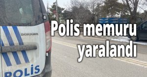 Polis memuru yaralandı