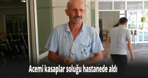 Kocaeli'de acemi kasaplar soluğu hastanede aldı