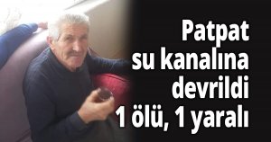 Patpat su kanalına devrildi:-
