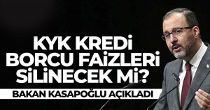 KYK kredisi faizleri silinecek mi?