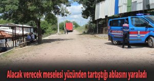 Alacak verecek meselesi yüzünden tartıştığı ablasını yaraladı